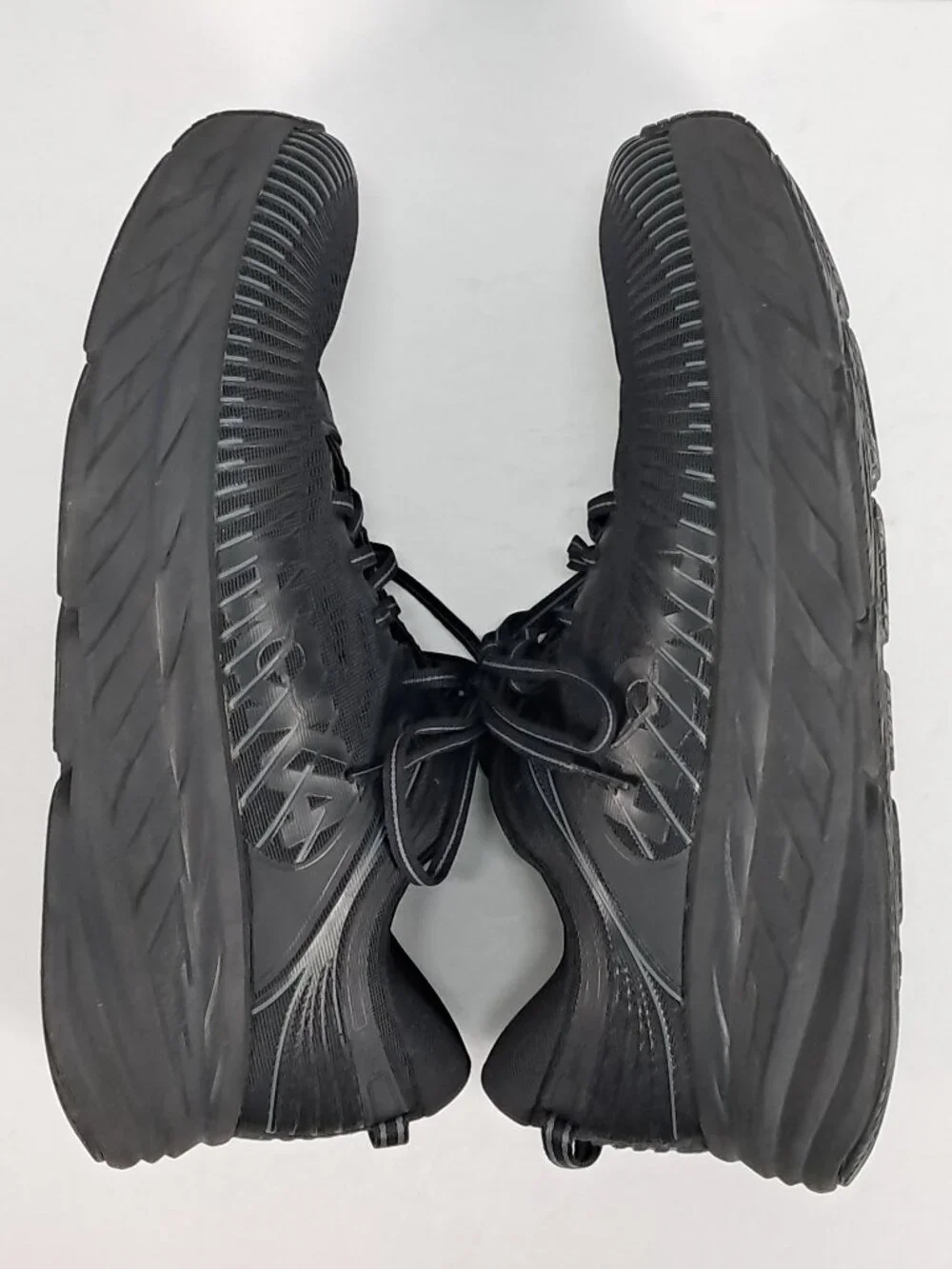 Hoka Bondi 7 Shoes Men 12 4E X-WIDE Black Athletic Cushion Sneakers 1117033 BBLC